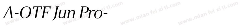 A-OTF Jun Pro字体转换